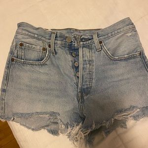 LEVIS 501 high rise shorts